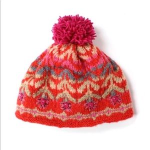 Anthropologie hat hand knit in Nepal. 100% Wool
